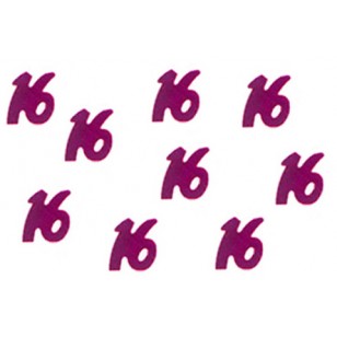 Sweet 16 16th Birthday Fuchsia Table Confetti